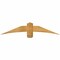 Ekena Millwork Bellingham Rough Sawn Timber Gable Bracket, Western Red Cedar, 60"W x 12"H x 2"D x 6"F, 5/12 Pitch GBW060X12X0206BEL00RWR - alternate 1